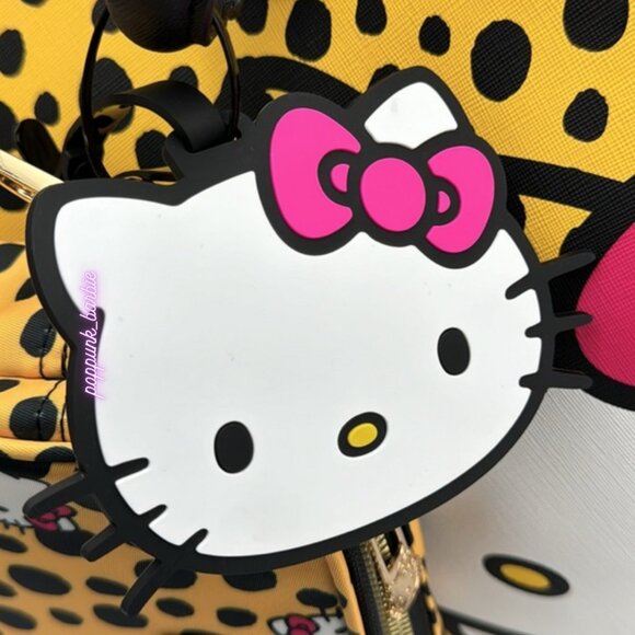 Hello Kitty Cheetah Print Travel Tote Bag 3PCS‎ NWT - Picture 13 of 15
